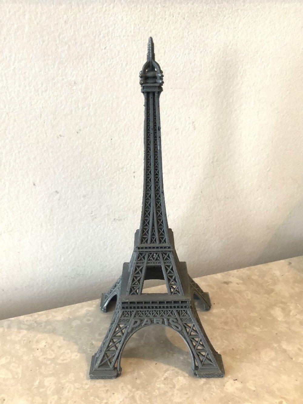 Eiffel Tower Paris French Statue Grey metal - Made in France